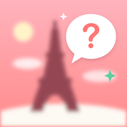 Peekaboo Places icon: a blurry landmark with a question mark bubble